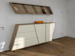 Sideboard kombiniert in weiß und Eiche